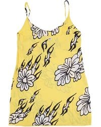 Obey - Flamin' Flower-Jurk Voor Cyber Geel - Lyst
