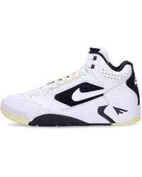 Nike - Air Flight Lite Mid Hoge Herenschoen Wit/Wit/Citroen/Zwart - Lyst