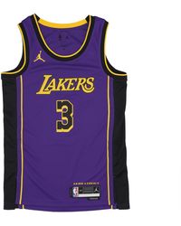 JORDAN NBA - Herren-Basketball-Tanktop Nba Statement 22 Dri-Fit Swingman-Trikot Nr. 3 Anthony Davis Loslak Field Lila - Lyst