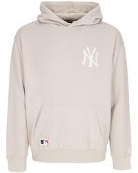 KTZ - Lichtgewicht Herenhoodie Mlb League Essentials Os-Hoodie Neyyan Stone/Wit - Lyst