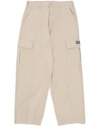 Obey - Bigwig Lange Baggy Twill Cargobroek Voor Zilvergrijs - Lyst
