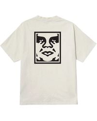 Obey - T-Shirt Bold Icone Face Tee - Lyst
