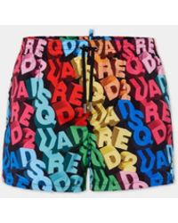 DSquared² - Boxer Midi Badeanzug - Lyst