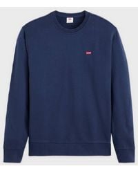 Levi's - Crewneck Sweatshirt Blauw - Lyst
