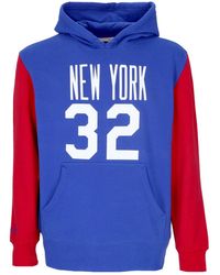 Mitchell &amp; Ness - Herenhoodie Nba Fashion Fleece Hoodie 1974 No 32 Julius Erving Hardwood Classics Neynet Original Team Kleuren - Lyst