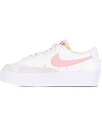 Nike - Damen-Halbschuh W Blazer Low Platform Weib/ Glaze/Summit/Schwarz - Lyst