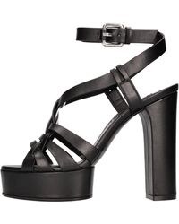 Casadei - Sandalen Schwarz - Lyst