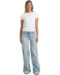 Guess - Jeans Femme Jambe Large - Lyst