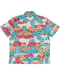 Market - 'Short Sleeve Shirt Building Block Mesh Button Up Shirt - Lyst