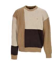 Dickies - Pull Lucas Patchwork Pull Homme Noir - Lyst