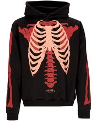 Phobia - Sudadera Con Capucha Ligera Para Hombre Sudadera Con Capucha Y Estampado De Esqueleto Negro/Rojo - Lyst