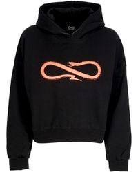 Propaganda - Vrouwen Korte Hoodie W Vrouw Logo Croptop Hoodie Zwart - Lyst