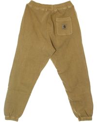 Carhartt - Nelson Sweat Pant Dusty H Bruin Lichtgewicht Trainingsbroek Voor - Lyst