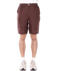 Alpha Studio - Chocolate Shorts - Lyst