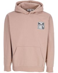 Obey - Mannen Hoodie Ogen Icon Hood Premium Fleece - Lyst