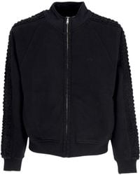 Arte' - Mannen High Collar Flower Tape Jacket Zwart - Lyst