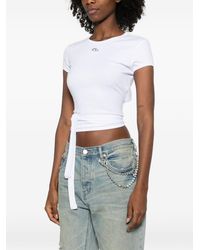 DIESEL - T-Bunny-Tail T-Shirt Met Strikdetail - Lyst