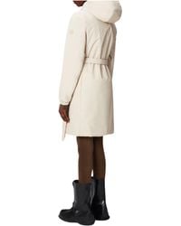 Rains - Raincoat Lohja Long Insulated Curve Jacket Dune - Lyst