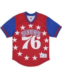 Mitchell &amp; Ness - Nba Jumbotron 3.0 Mesh V-Neck Jersey Phi76E - Lyst