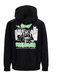 Obey - Sudadera Con Capucha Y Cremallera Para Hombre City Watch Dog Premium Con Cremallera Y Forro Polar Negro - Lyst