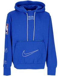 Nike - Hoodie Nba City Edition Courtside Fleece Hoodie Bronet - Lyst