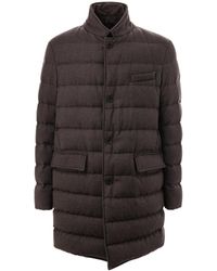 Herno - Gepolsterter Mantel Mit Kragen - Lyst