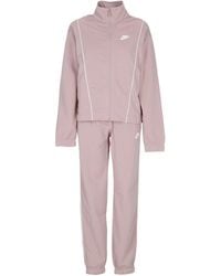 Nike - Conjunto De Chandal W Essential Para Mujer Diffused Taupe/Blanco/Blanco - Lyst