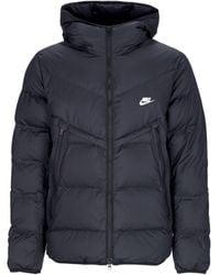 Nike - Storm-Fit Windrunner Pl-Fld Hd Jacket Donsjack Voor Zwart/Zwart/Zeil - Lyst
