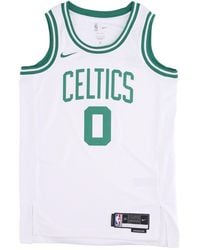 Nike - Basketbaltanktop Voor Nba Dri-Fit Swingman Jersey Association Edition 2022/23 Nr. 0 Jayson Tatum Boscel Wit - Lyst