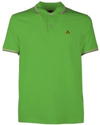 Peuterey - T-Shirt En Polo Verde Fluo - Lyst