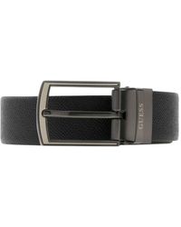 Guess - Verstellbarer Gurtel &Amp; Reversible H35 Verstellbarer Und Reversibler Schwarzer Mann - Lyst
