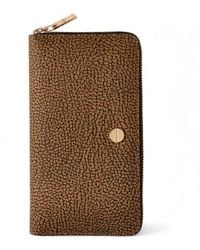 Borbonese - Wallet Op Natural/Nero - Lyst