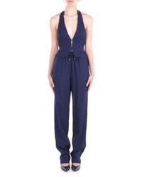 Elisabetta Franchi - Pantalones Azules - Lyst