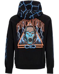 Propaganda - Lichtgewicht Herensweatshirt Met Capuchon Triangle Gorilla Hoodie Zwart - Lyst
