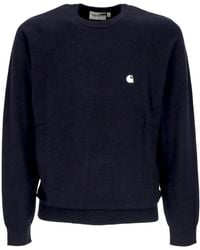 Carhartt - Dunkelblau/Wachs Crewneck Sweater - Lyst