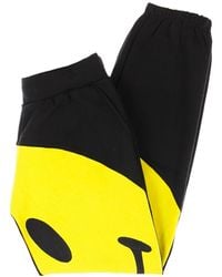 Market - Big Smiley Sweatpants Pantalon De Chandal Para Hombre Negro/Amarillo - Lyst