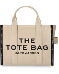 Marc Jacobs - Sac à main the jacquard medium tote warm sand - Lyst