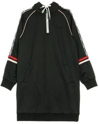 Sergio Tacchini - Daisy Track-Jurk Zwart/Roze Creme - Lyst