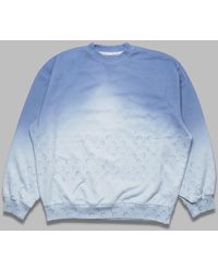 Marine Serre - Moon Faded Fleece Uberdimensionales Sweatshirt - Lyst