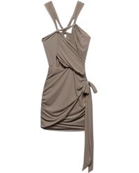 Aniye By - Kurzer V-Ausschnitt Kleid Frau Mit Schrott - Lyst