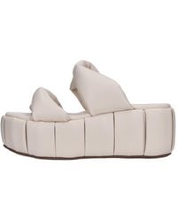 THEMOIRÈ - Sandals Cream - Lyst