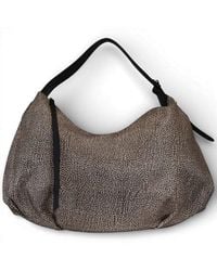 Borbonese - Hobo M Bag. Op Natural/Nero - Lyst