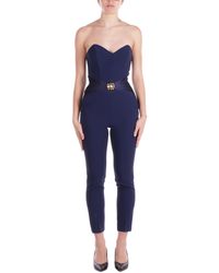 Elisabetta Franchi - Pantalones Azules - Lyst