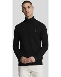 LYLE AND SCOTT 1874 - Camisas Hombre Kn2103V Algodon Merino Z865 Jet Negro - Lyst