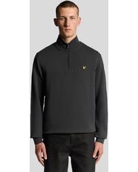 LYLE AND SCOTT 1874 - Vrouwen Ml2022V Loopback Quarter Zip Zweet W635 Gunmetal - Lyst