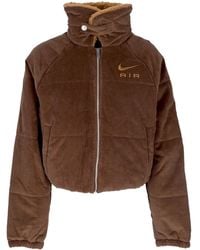 Nike - Short Jacket Sportswear Air Therma-Fit Corduroy Winter Jacket Cacao Wow/Ale/Ale - Lyst