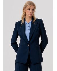Fracomina - Single-Breasted Jacket Darkblue - Lyst