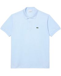 Lacoste - T-Shirts And Polos Azure - Lyst