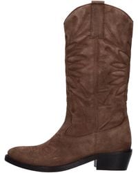 Emanuélle Vee - Bottes Brunes - Lyst