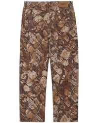 Obey - Classic Baggy Denim Broek Jeans Met Realtree Patroon Brede Been - Lyst
